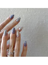 雪の結晶ネイル