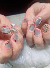 ステムネイル 下北沢(stem nail)/ブルーマグ　フラワー