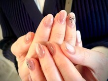 ヌル ネイル 堀江(NURU NAIL HORIE)/リボン×マグネットネイル☆