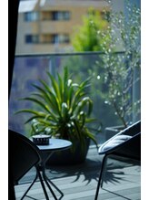 月雫香 南堀江/広々とした公園を見晴らすテラス