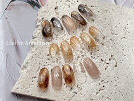 じゅわっと塗りかけネイル3種