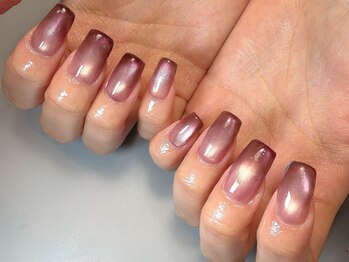 ネイルサロン アール(NAIL SALON R)の写真/どんなカラーもムラなく仕上がる!!極上潤艶グラデ◇オフィスネイルに特におすすめです！