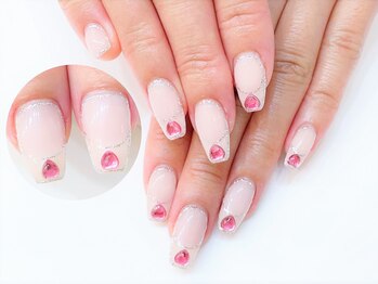 ネイルコレクション ベビーピンク(Baby Pink)/ジェル放題★囲みラインフレンチ