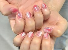 ネイルサロンアンドスクール ミュー(Nail Salon & school mieux)/キラキラピンクニュアンスネイル