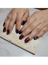 ブルーローズ(Blue rose)/メンズマグネットネイル