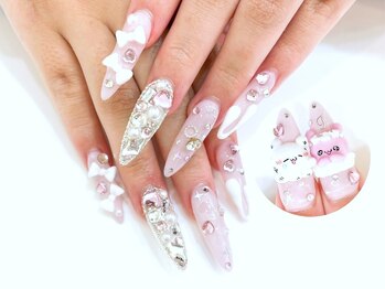 ネイルコレクション ピンク(Nail Collection Pink)/スカルプ放題★ロング♪3Dキャラ