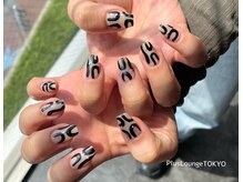 プルースラウンジ トウキョウ(Plus Lounge TOKYO)/ブラックうねうねネイル♪