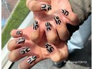 ブラックうねうねネイル♪