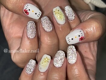 スノーフレーク(Snowflake)/7月季節定額☆キティちゃん♪