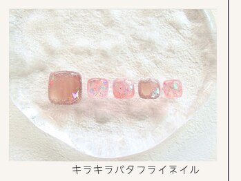 プレンティー 北千住西口店(plenty)/【FOOT】バタフライネイル
