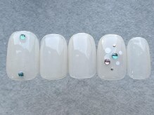 ネイルメゾン 天神店(NAIL MAISON)/シンプルストーンネイル￥5000