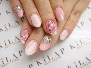 ハートホロネイル¥8500