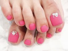 ネイルサロン ライトウェーブ 松本駅前店/ピンクのワンカラー♪