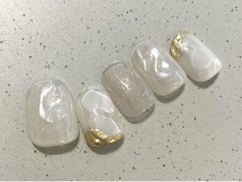 アイネイルズ 池袋店(I-nails)/ホワイトパールブライダル