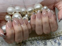 マイネイルプラス 野江内代(my nail plus)/キラキラフレンチ