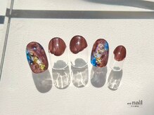 アンドラッシュ アンドネイル 本郷三丁目駅前店(and lash/and nail)/シンプル全体アート/ベーシック