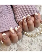ローラネイル(Roller nail)/ジェルフレンチコース¥8500
