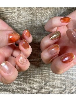 爪屋べっぴん堂/オレンジカラーニュアンス