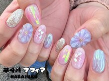 ネイルマフィア 原宿(NAIL MAFIA)/春ネイル/お花ネイル/ぷっくり