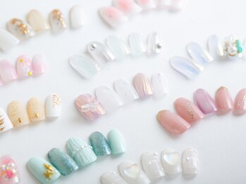 ティアリーネイル アンド ビューティー(Tiary Nail&Beauty)の写真/【選べるデザイン多数♪季節のデザイン¥7900~】イベントや特別な日のネイルは当店へお任せください★