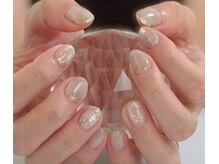 ジュジュハティ(JujurHati)/グレージュマーブルネイル