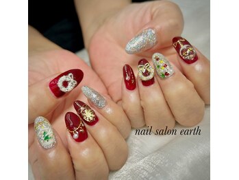 アース(Earth)/クリスマスネイル