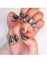 リグネイルスタジオ(Lig nail studio)/オーロラブラックネイル
