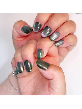 リグネイルスタジオ(Lig nail studio)/オーロラブラックネイル