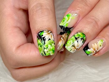 レア(Le'a)/フラワー手描きアート