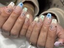 パステルフレンチネイル