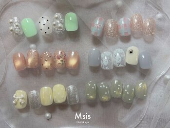 エムシス 塚口店(Msis)の写真/最旬お洒落ネイルが叶う!高技術&モチの良さ◎毎月新作デザイン更新!【サンプルコース¥8250】