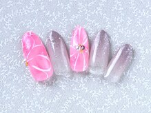 エムズネイル(M's Nail.)/フラワーグラデーション