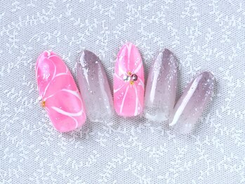 エムズネイル(M's Nail.)/フラワーグラデーション