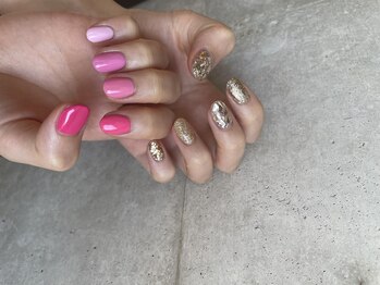 ヨヘン 芦屋店(YoHen)/ピンク×ラメ ワンカラー♪