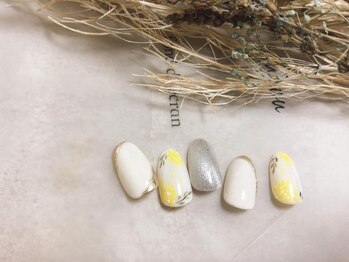 キキネイル たまプラーザ店(kikinail)/3月定額B ミモザネイル