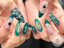 ネイルズガッシュ 溝の口店(NAILs GUSH)/グリーン/推しカラー/ピアス