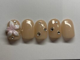 ワンカラーネイル/ハイビスカス