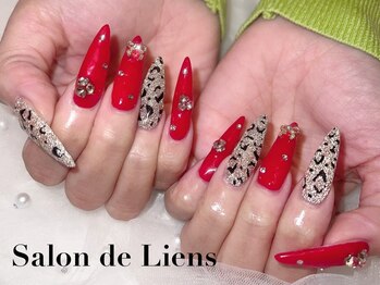 サロンド リアン(Salon de Liens)の写真/【質×スピーディーな施術☆】シンプルからごてごてネイルまで美フォルムかつスピーディーに仕上げます！