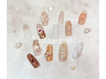 季節限定のクリスマスネイルや冬ネイルも沢山揃えております♪