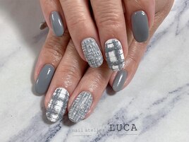 W-504 グレーツイードネイル