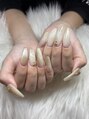 アモ ラブネイルズ 高崎駅前店(AMO Love nails) チップ長さだし!ニュアンスデザイン♪