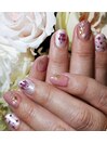 春にぴったり♪押し花ネイル