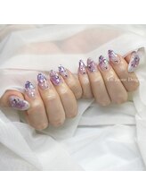 アン ジョーヌドラゴ/【自爪ネイル】梅雨カラー