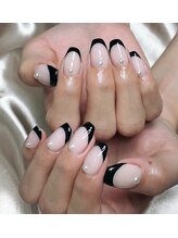 ヒトミネイルズ(Hitomi Nails)/ブラックフレンチパール