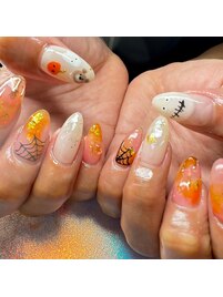 ハロウィンネイル