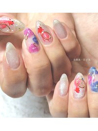 金魚ネイル