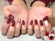 イロアム(iroam)/バレンタイン/ボルドー/ハート