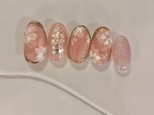 サロン アクセシブル(salon ACCESSIBLE)/春フラワーネイル