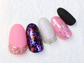 ユースタイル 新宿店(U-style)/ピンクキラキラネイル