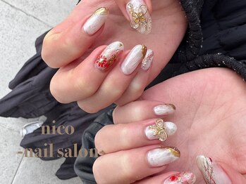 ニコ 茨木(nico)/成人式ネイル